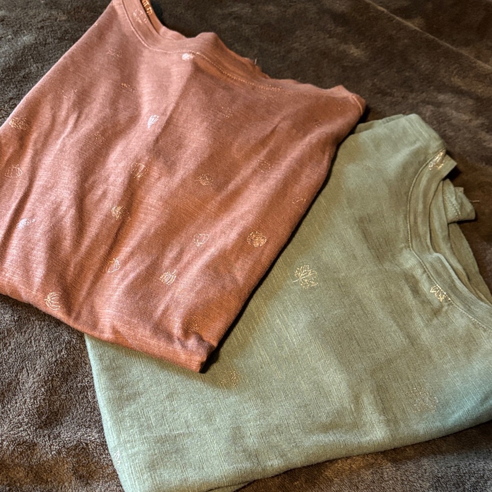 Maurices Fall Festive Brown XS with pumpkins XS Green with leaves